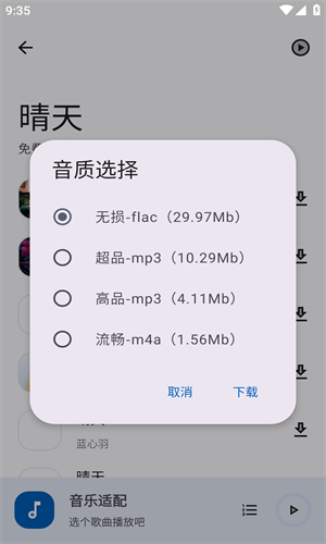 音乐适配