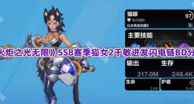 《火炬之光无限》SS8赛季猫女2千敏迸发闪电链BD分享